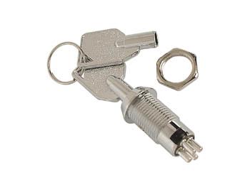 12mm 1 rt 0.5a/ 250vac cle detachable dans les 2 positions anti-poussiere