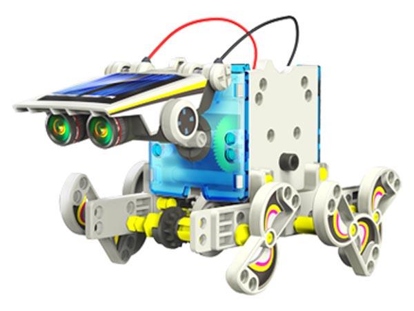 Kit de construction éducative 14 robots en 1 à énergie solaire (kit éducatif et créatif)