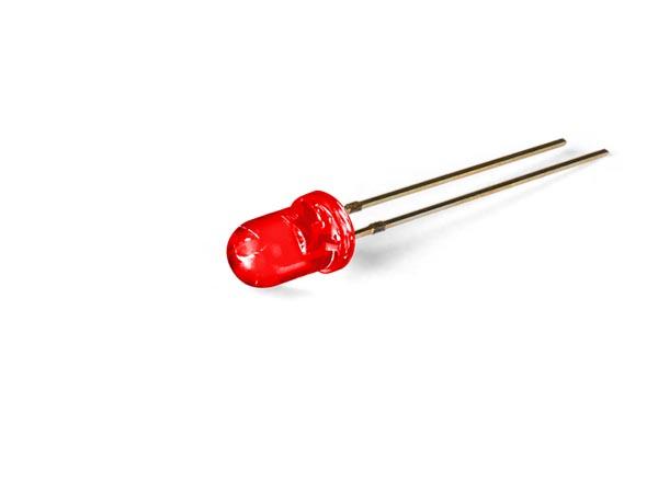 Led standard 5mm - rouge transparent