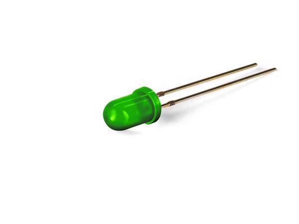 Led standard 5mm - vert diffusant