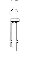 Led standard 5mm - vert diffusant