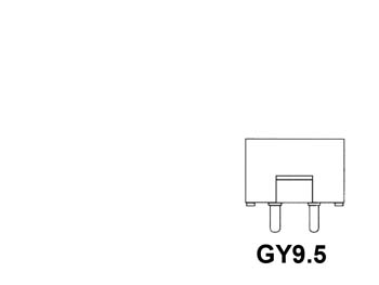 Hti 150w / 90v, gy9.5 ampoule arquee