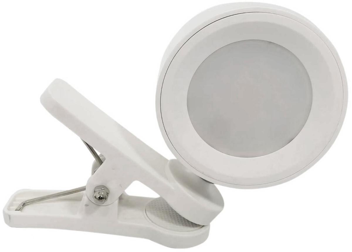 Lampe à pince led rechargeable, intensité variable, température de couleur 3000 k à 6000 k, blanc