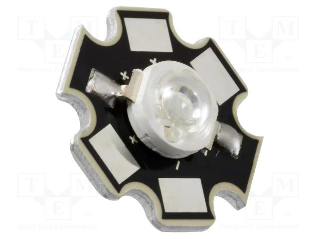 Led de puissance 3w star vert 750ma 515÷530nm 3.4...4v