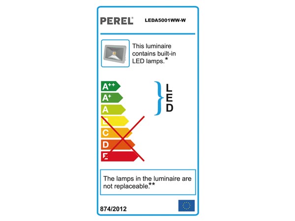 Projecteur led design - 10 w, blanc chaud - blanc