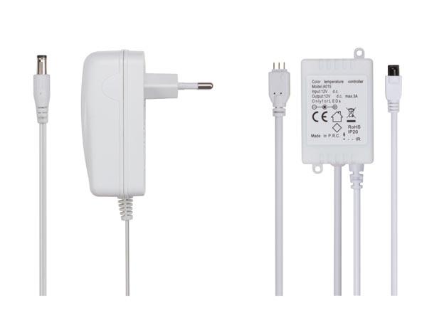 Ensemble de flexible led piloté par musique, contrôleur et alimentation - rvb - 150 led - 5 m - 12 vcc