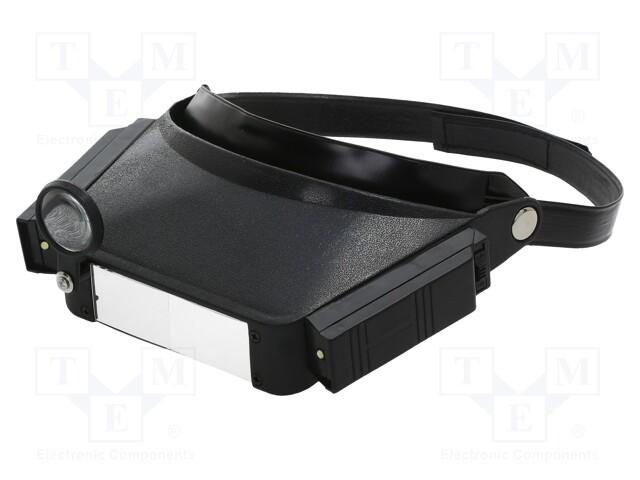 Loupe binoculaire avec grossissement  x1,8 et x4,8  eclairage  led