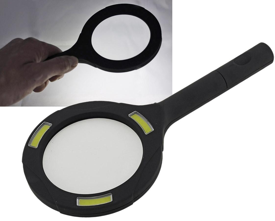 Loupe à main avec éclairage à 3 leds 3 dioptries