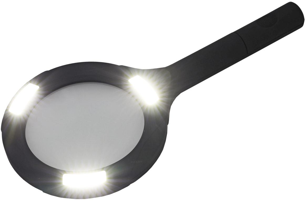 Loupe à main avec éclairage à 3 leds 3 dioptries