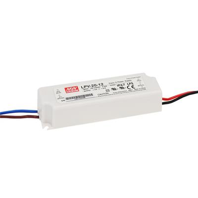 E44-Alimentation à découpage mean well etanche ip67 / 12v / 20w / 1.7a /  35x118x26mm à 14,90 €