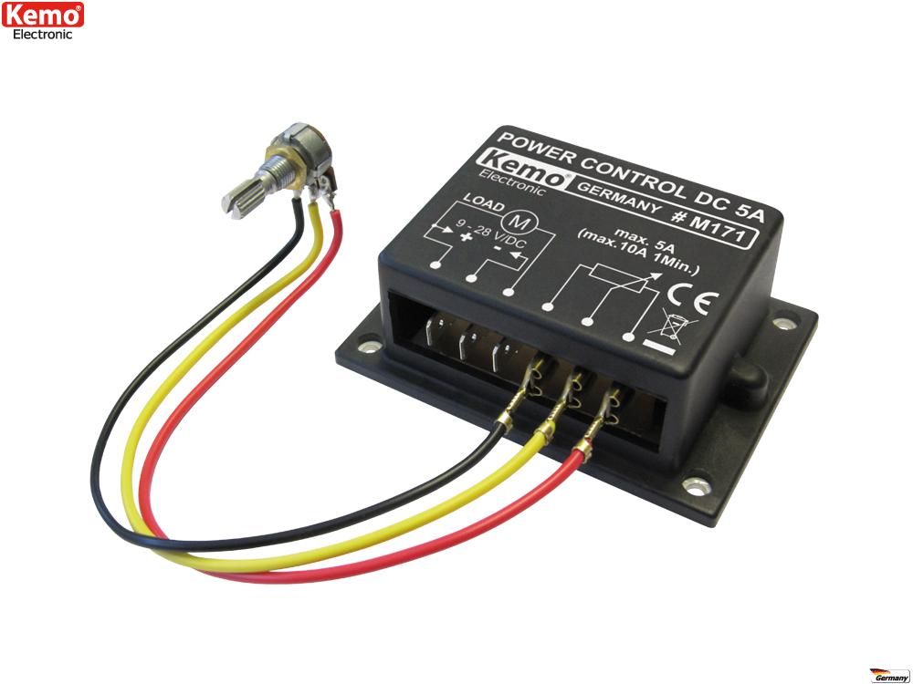 Régulateur de puissance (moteur,lampe...) 9v/dc 12v/dc 24v/dc 5a (10a max 1min)