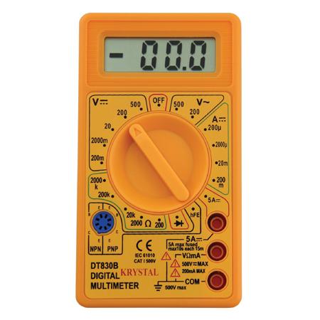 3 Dans 1 voiture numérique thermomètre automatique voltmeter horloge volt  moniteur de température 12v extérieur à l'intérieur conduit orange /  rétro-éclairage bleu