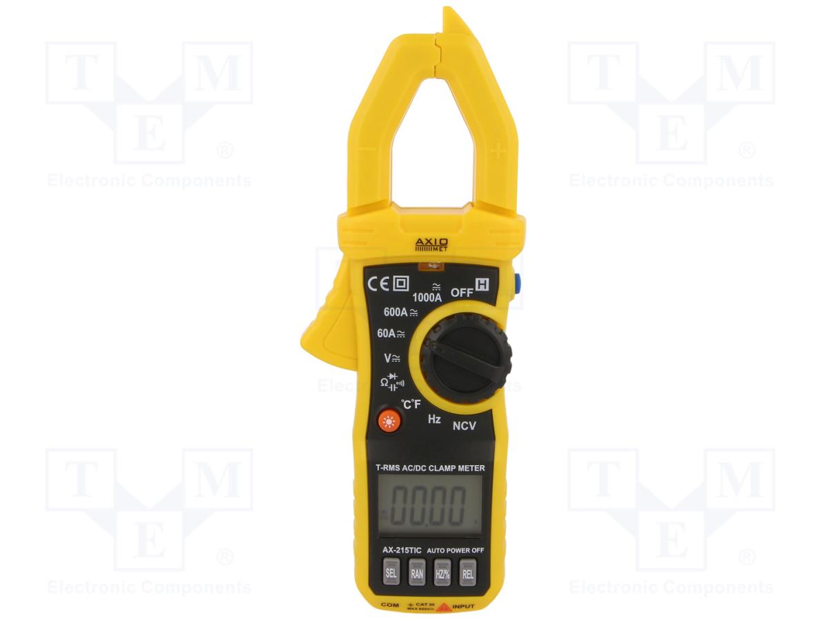 E44-Multimètre numérique :ohmètre /voltmètre/ampèremètre pince