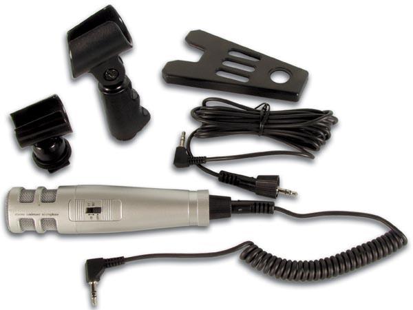 Microphone stereo electret avec support de table pour interwiew /enregistrements