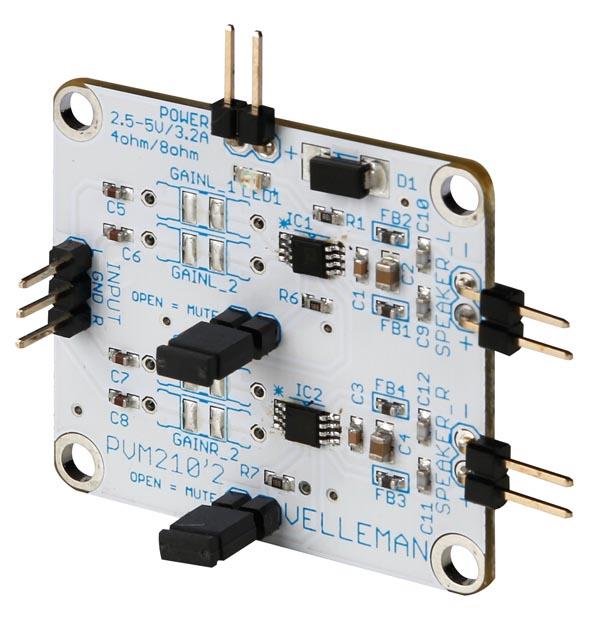 Amplificateur classe d - stéréo 2.8 w