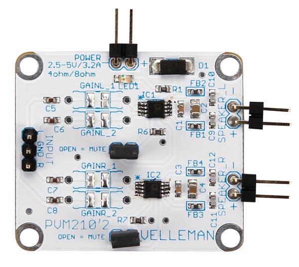 Amplificateur classe d - stéréo 2.8 w