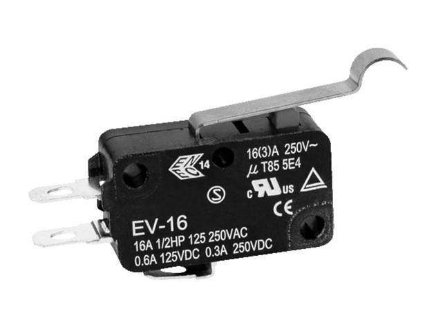 Micro switch a levier 1 rt 16a 250v 28 x 16 x 10mm