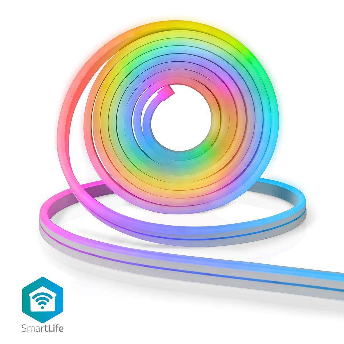 Bande led type néon rgb wifi (télécommande ou smartphone) 5 mètres / 1000 lm / ip44