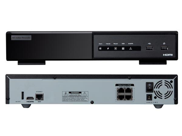Enregistreur video ip - hd - 4 canaux - hdmi - switch poe - nas