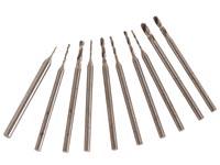 Lot de 10 forets pour mini perceuse 0.8mm
