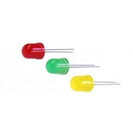 10 x led 10mm rouge 660mcd