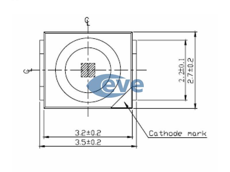 Led cms 3528 bleue cms 380mcd (lot de 10 pieces)