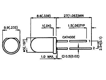 Led 5 mm blanche