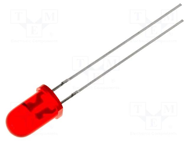 Led 5mm rouge clignotante / 20...80mcd / 3,5v à 14v / 22ma