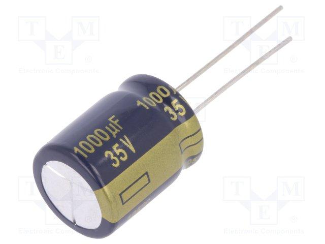 Condensateur chimique radial panasonic faible impedance 100uf / 50v 10x12.5mm 105°c