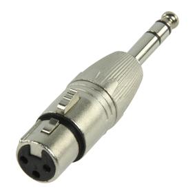 Adaptateur xlr femelle - jack male symetrique