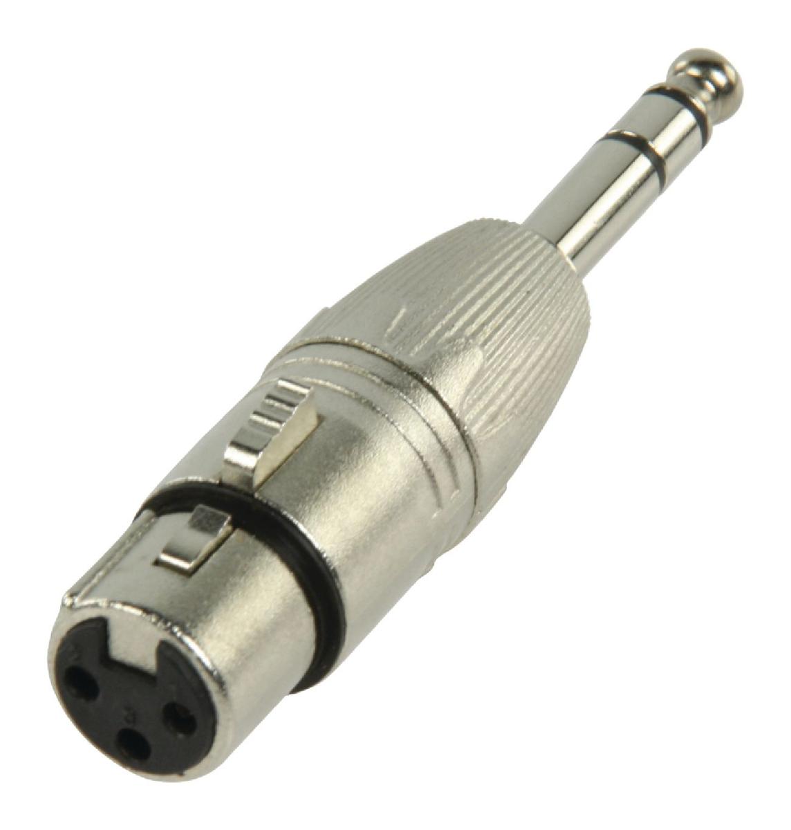 Adaptateur xlr femelle - jack male symetrique