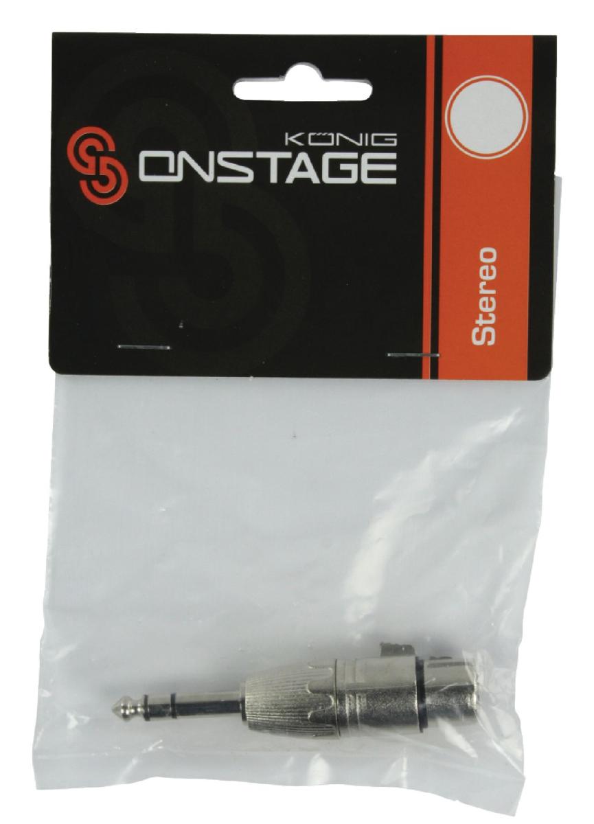 Adaptateur xlr femelle - jack male symetrique