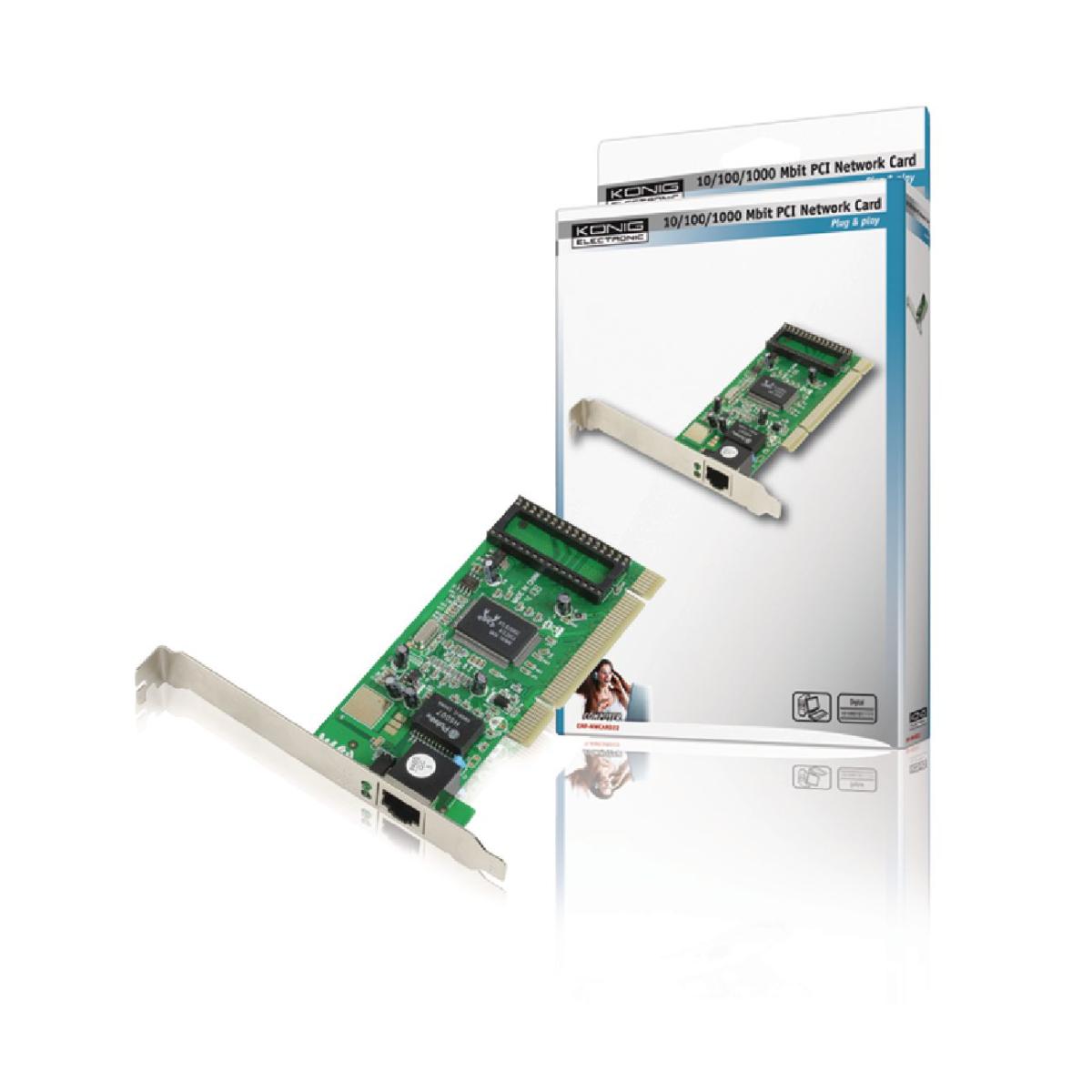 Carte réseau pci lan 10/100/1000 mbit