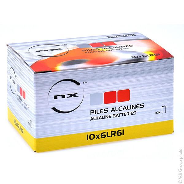 E44-Pile alcaline 9v 6lr61 (26 x 17.5 x 48.5mm) high energy à 2,90 € (Piles  6F22 Alcaline)