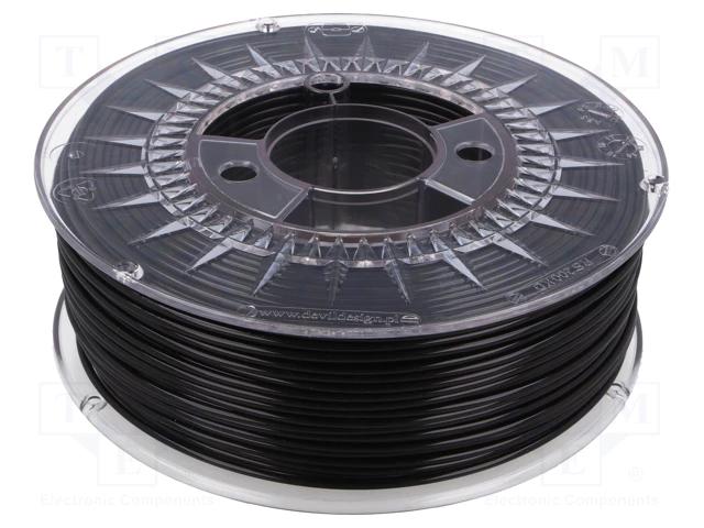 Filament pour imprimante 3d / 2.85mm / 1kg / noir / température d'impression 200...235°c