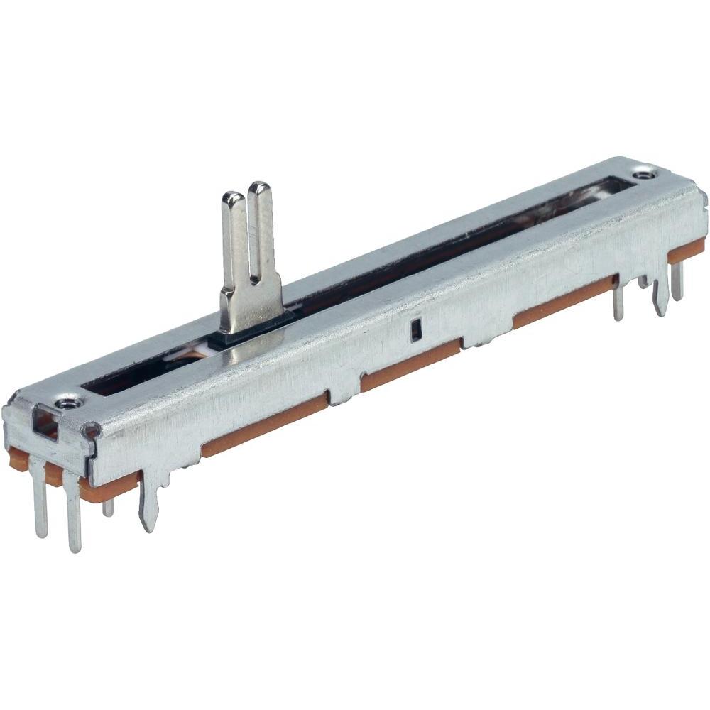 Potentiometre rectiligne stereo lineaire 500 kohms course : 45mm