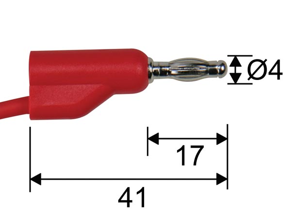 Cordons de test, Banane mâle à Banane mâle (1 paire)