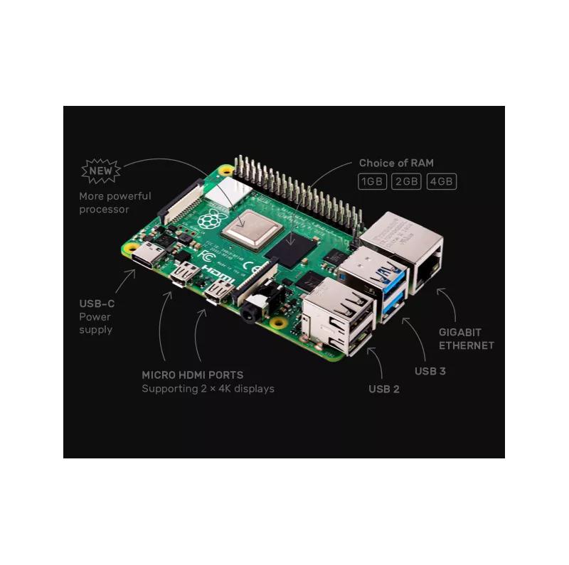 E44-Raspberry pi4 b 4gb, bcm2711, arm cortex-a72, ram 2go, microsd