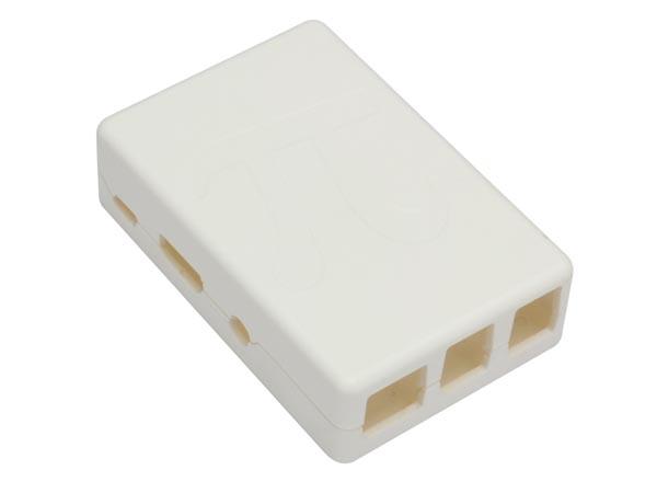 Boîtier Raspberry Pi 2B, 3B, 3B+, B+, Official en Plastique Rouge, Blanc