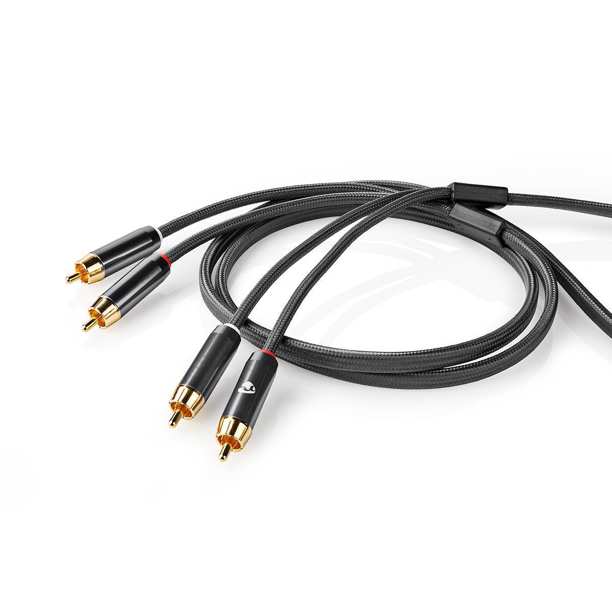 Câble RCA HDSupply 10m - Double RCA Mâle Pour Subwoofer, Barre De Son, Ampli Et TV