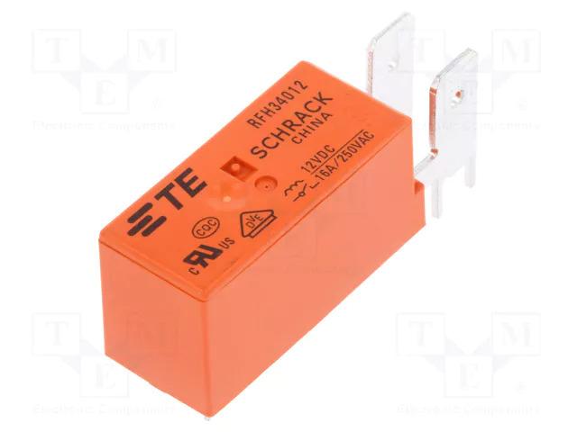 Te connectivity / schrack  relais spst-no, 250vac, 16a