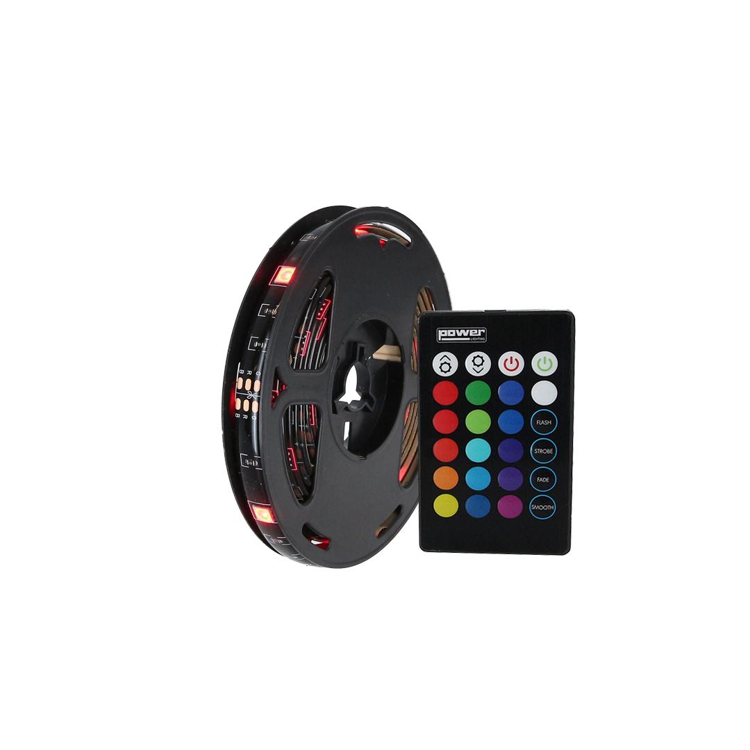 Ruban lumineux rgb / 2 mètres / ip65 / télécommande / alimentation usb