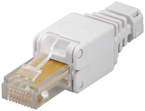 E44-Fiche rj45 male cat5e a clipser sans outil à 3,90 €