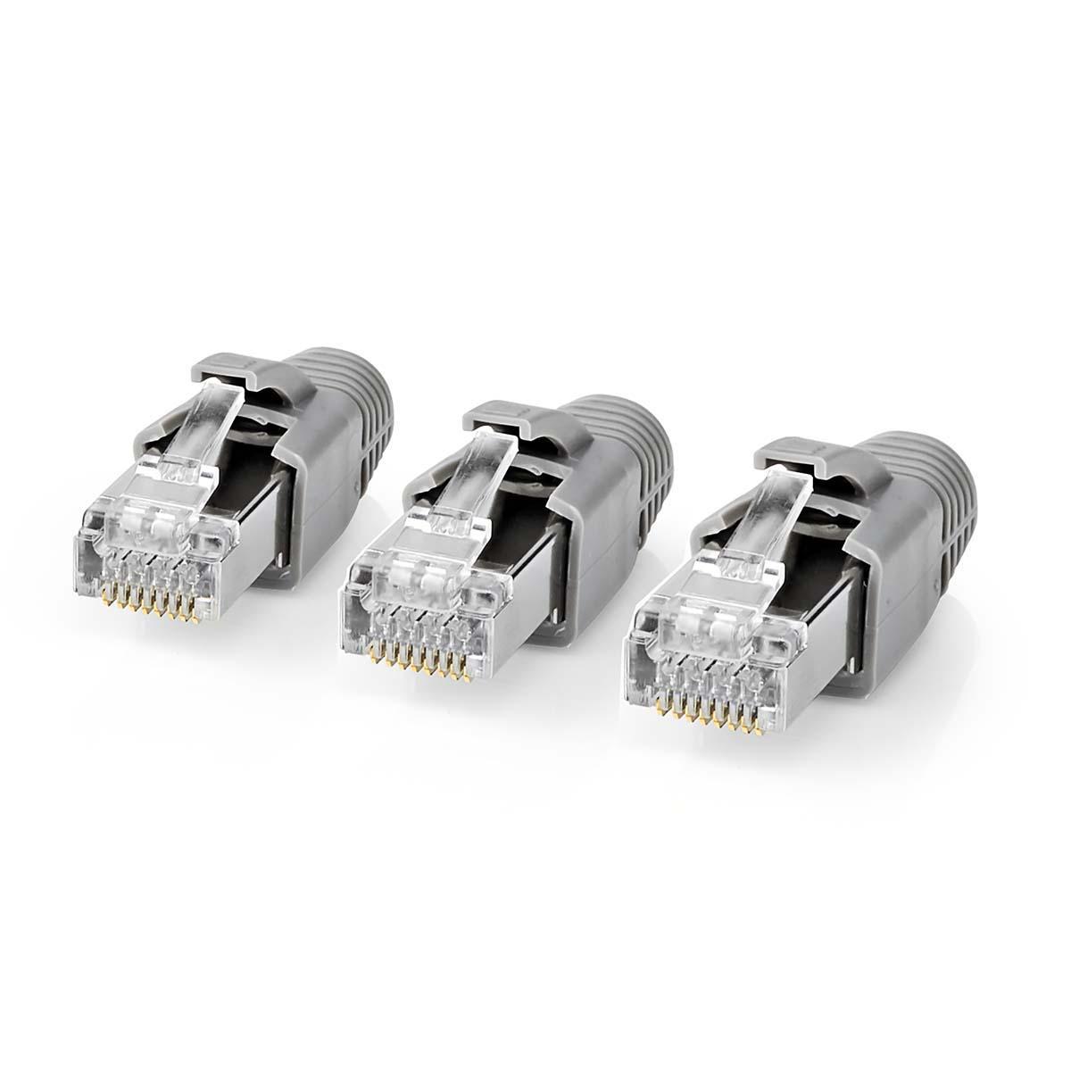 10 connecteurs RJ45 Cat 6A STP à sertir