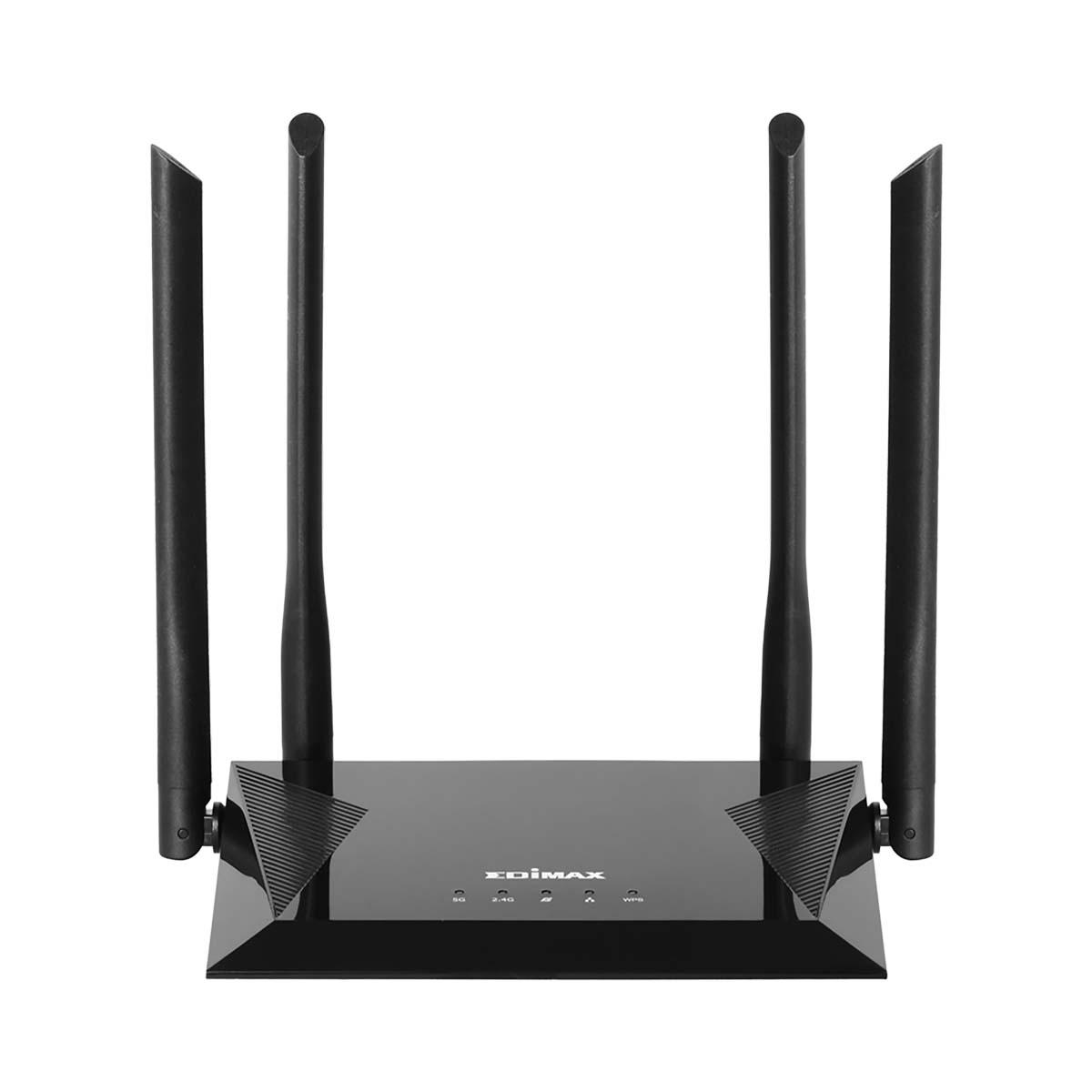 Routeur dual band edimax n1200  (2.4ghz) & 867mbps (5ghz) wi-fi / 4 ports rj45(1000m/bps)