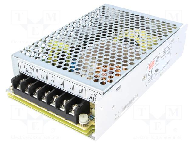 Alimentation à découpage mean well / 15v / 100w / 7a / 159x97x38mm