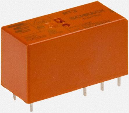 Relais 1rt 12v 12a  360 ohms  29x12.7x15.7 mm schrack