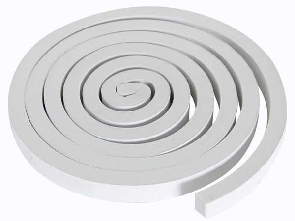 Joint autocollant en mousse 15mm x 2m blanc