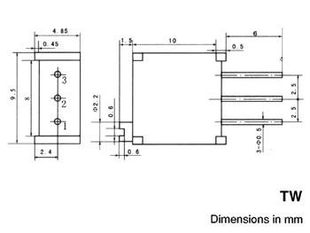 Resistance ajustable multitours verticale cermet 0.5w 200 ohms