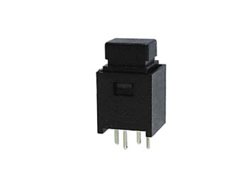 Bouton-poussoir carre off-(on)